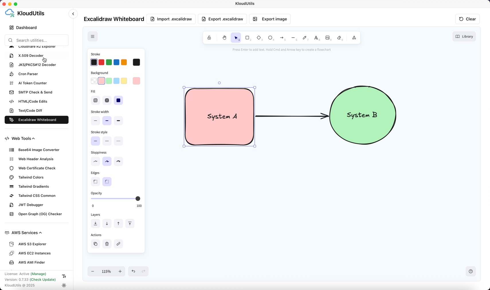Excalidraw Whiteboard